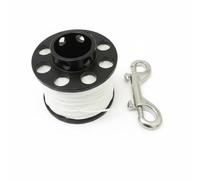 MotiveTech Dévidoir de Plongée Moulinet Spool Enrouleur avec Clip Métal Compacte pour Rangement Facile Matériau pour Marquage de Surface Formation Débutant Exploration Récif Vacances, 30M