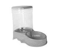 MotiveTech Distributeur Automatique de Nourriture et d'eau pour Animaux de Compagnie, 3,5 L, pour Chats et Chiens, Mangeoire Grise