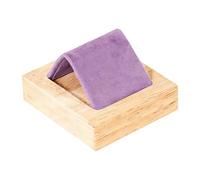 MotiveTech Earring Holder Support Boucles d'oreilles Présentoir à Bijoux Stand en Bois avec Surface en Velours Doux pour Organisation Compacte Adapté à La Décora, Violet