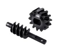 MotiveTech Engrenage Différentiel RC pour Voiture 1/30 Ensemble D'Axe Vis Sans Fin Acier Trempé Accessoire D'Assemblage Pièce Détachée Convient à L'Entretien Ate, pour 13t