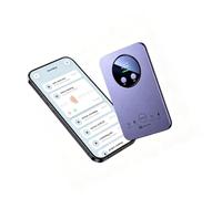 MotiveTech Enregistreur Vocal à Intelligence Artificielle Transcription En Temps Magnétophone Numérique avec Mémoire Interne 64go pour Réunions P, Bleu
