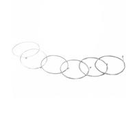 MotiveTech Ensemble 6 Cors Acoustiques A600 en Acier Enroulement en Alliage Argent Cuivre pour Folklorique Convient pour Pratique Performance