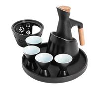 MotiveTech Ensemble à saké japonais traditionnel en céramique pour pendaison de crémaillère