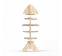 MotiveTech Étagère Murale Verticale Meuble Sculpturale Rayonnage pour Chambre, Entrée, Marron