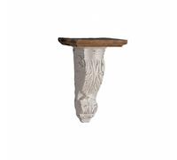 MotiveTech Étagère Murale Vintage Étagère Murale Décorative Étagère de Présentation Murale avec Console Sculptée Texture Antique Bois de Sapin Montage Propre Met, Grand Modèle - A3112