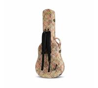 MotiveTech Étui Guitare Classique Rigide avec Coque, Vert Feuille D Érable en Tissu De Soie, Double Bandoulière