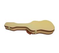 MotiveTech Étui Guitare Électrique Boîtier Rigide Coffret Housse Coque Extérieur PU Intérieur Doux Maintien Stable Protection Pendant Le Transport Convient aux, Jaune, Jaune