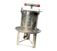 MotiveTech Extracteur de Miel Manuel Presse à Jus Presse Alimentaire Acier Inoxydable 304 Manuel Bac Amovible Poignée Tournante Convient Cuisine Maison Restauran, Style C