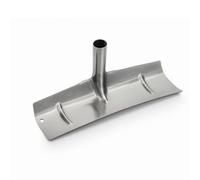 MotiveTech Farm Outil Agricole Râteau Tête Racloir en Acier Manganèse Trempé Monobloc Renforcé Courbé Résistant à l'usure Montage sur Manche Bois Adapté à Étable Grange Allée Nettoyage , 40 Cm