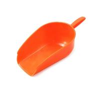 MotiveTech Feed Pelle à Nourriture Mesure Trémie Louche à Tête Large pour Dosage Contrôlé et Versement Précis des Granulés Parois Épaisses et Prise Confortable, Orange Extra Thick