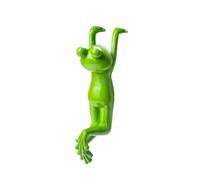 MotiveTech Figurine de Grenouille Câline, Création Originale et Amusante en Résine, Décoration de Jardin, Sculpture Animale pour Terrasse, Clôture, Balcon, Burea, Style C