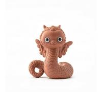 MotiveTech Figurine Serpent Délicate Serpent en Céramique Unique Statuette Décorative pour Collectionneurs, Red