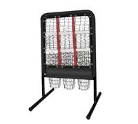MotiveTech Filet Baseball avec Cible Réglable en Hauteur Filet Softball Autoportant Rebondisseur pour Entraîneurs, Entraînement Solo, Jardin