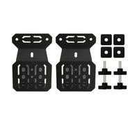 MotiveTech Fixation pour Camion Support Renforcé en Acier Carbone Plaques à Fentes pour Arrimage Sécurisé s Équipements Accessoires Travail Adapté aux Chantiers Loisirs