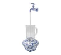 MotiveTech Fontaine Décorative à Illusion d'eau Arrosoir Créatif pour Terrasse Jardin et Bureau Design Unique et Matériau, Style A