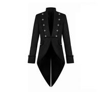 MotiveTech FRAC, Noir, S | Cintrée Rétro, Veste Queue-Pie, Ajusté, manteau à queue, pr Cosplay, Théâtre, Scène