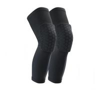 MotiveTech Genouillère Antidérapant, Noir - Deux Pièces, size to 2 | Anti-Collision, Manchon Jambe avec Protection Genou, pour Basketball, Enfants