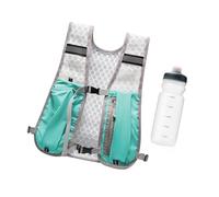 MotiveTech Gilet de Randonnée, Sac à Dos avec Bouteille d'eau de 500 ML, Sac à Dos en Nylon pour Hommes et Femmes, Bleu