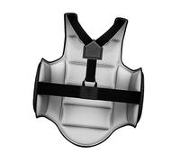 MotiveTech Gilet de Taekwondo Réversible, Protection des Côtes MMA, Protection Corporelle pour Le Karaté, Poitrine pour Adultes et Enfants, Entraînement de Comba, Noir S