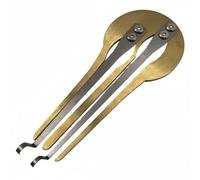 MotiveTech Guimbarde Portable et Compact Guimbarde Juive Sonorités Authentiques Harpe à Mâchoire pour Enfants, Or, Deux Cordes