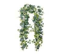 MotiveTech Guirlande d'eucalyptus artificiel, vigne d'eucalyptus artificiel, décoration estivale, plantes suspendues de 1,80 m pour jardin, table, Style A