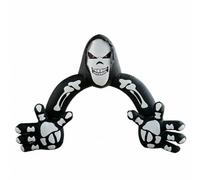 MotiveTech Halloween Arche Gonflable Arche Halloween Squelette Faucheuse Portique Décoratif Gonflable Mains Osseuses Éclairage LED Tissu Polyester