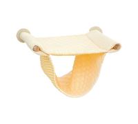 MotiveTech Hamac pour Hamster Lit Suspendu Double Couche Refuge Cachette Animaux Tissu Rafraîchissant Facile à Nettoyer Adapté à Cage Maison Rongeur, Jaune
