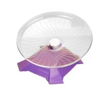 MotiveTech Hamster Exercise Wheel Roue D Exercice pour Petits Animaux Roue de Course Silencieuse pour Souris et Écureuils Structure Stable en PP Adapté à L en, Violet