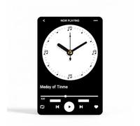 MotiveTech Horloge Enfants Apprentissage Temps Murale Éducative Cadran Chiffres Analogique Silencieux Adaptée à la Chambre Salle de Classe Lecture Décoration Intérieure30cm , Ciel Étoilé Sombre