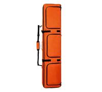MotiveTech Housse Snowboard Zippé Housse Ski Confortable Sac avec Poche Extérieure pour Skieurs, Array, Orange sans Roues - 160cm