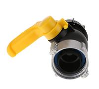 MotiveTech IBC Robinet Papillon Vanne Réservoir Dispositif Vidange Adaptateur Filetage Polyéthylène Haute Résistance Convient Industrie Chimique Gestion Eau,
