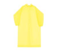 MotiveTech Imperméable Portable, Veste de Pluie à Capuche avec Cordon de Serrage, Ponchos Légers pour Concerts en Plein Air, Jaune