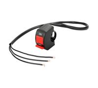 MotiveTech Interrupteur de Feux de Détresse pour Commande d'urgence Double Fonction Bouton d'Alerte Installation Rapide en PP Étanche Anti-vieillissement, Connexion à 3 Fils