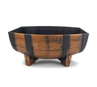 MotiveTech Jardinière en Demi- Imperméable Jardinière Demi- Surélevé Bac à Fleurs avec Doublure pour Jardin, 2 Pièces en Boîte