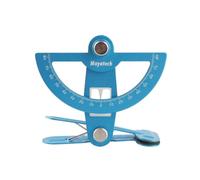 MotiveTech Jauge de Contrôle d'Avion Règle d'Angle des Commandes Gouvernail Aileron Ascenseur Rapporteur Gradué Aluminium Alliage Base à Pince Douce Adaptée au, Bleu Passion