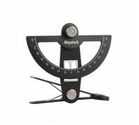 MotiveTech Jauge de Contrôle d'Avion Règle d'Angle des Commandes Gouvernail Aileron Ascenseur Rapporteur Gradué Aluminium Alliage Base à Pince Douce Adaptée au, Noir Cool