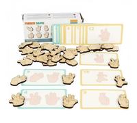 MotiveTech Jeu D'association de Gestes Éducatif Puzzle de Gestes des Doigts Apprentissage Ludique pour Tout-Petits, Enfants, École Maternelle, Garderie