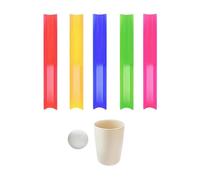 MotiveTech Jeu de Défi avec Tuyau, Balle, Gobelet et Sac de Rangement pour Accessoires. Jeu D'équipe Favorisant La Communication et Le Sport, 50 cm