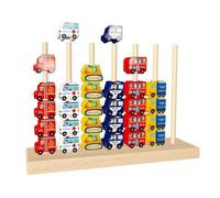 MotiveTech Jeu Laçage Perles Pédagogique | Multicolore, J à Enfiler Empiler, Sûr, Jeu D'empilage Tiges, pr Maternelle, Pits, Transport