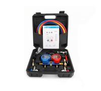 MotiveTech Jeu Manomètres pr Climatisation Précis, Kit Recharge Climatisation Tuyaux, Pratique, pr Atelier, Mécaniciens, -02