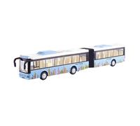 MotiveTech Jouet Bus Urbain Articulé Alliage Lumières Sons Portes Fonctionnelles Véhicule Miniature Enfant Adapté Jeux d'Imagination Collection Fête, Bleu