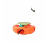 MotiveTech Jouet Chat Interactif Papillon Électrique Dispositif Appareil Gadget Animation du Papillon pour Réduire l'Ennui et Augmenter l'Activité Composants, Orange Kaki