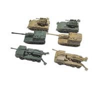 MotiveTech Kit de Maquettes de Chars 6 Pièces, Puzzles à L'échelle 1/144, Cadeaux D'anniversaire, Objets de Collection, Assemblage pour Adultes, Style B