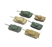 MotiveTech Kit de Maquettes de Chars 6 Pièces, Puzzles à L'échelle 1/144, Cadeaux D'anniversaire, Objets de Collection, Assemblage pour Adultes, Style A