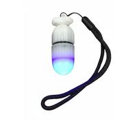 MotiveTech Lampe de Signalisation de Plongée LED Flash Balise sous-Marine Marqueur de Repérage Étanche 100m avec Lanière 14cm Adaptée aux Binômes sous l'eau Sécurité Groupe Sorties Bateau, Bleu
