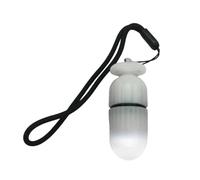 MotiveTech Lampe de Signalisation de Plongée LED Flash Balise sous-Marine Marqueur de Repérage Étanche 100m avec Lanière 14cm Adaptée aux Binômes sous l'eau Sécurité Groupe Sorties Bateau, Blanc