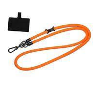MotiveTech Lanière de téléphone Portable, bandoulière, Multifonction, Accessoire de créatif et, Cordon Anti-Perte, Tour de Cou, Orange