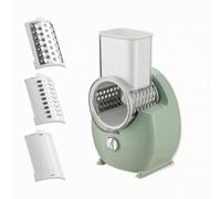 MotiveTech -Légumes Électrique Automatique Polyvalent Hachoir-Trancheur 3 En 1 Multifonction Préparateur Électrique pr Paren Jeunes, Vert