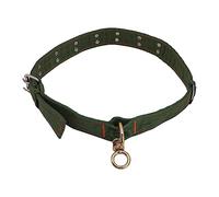 MotiveTech Licol Collier Cou Vache Épais Sangle Réglable Animaux Toile Bétonnée avec Deux Rangs Fermeture Boucle Traction Confortable Adapté Aux Chiens C, 1.3M