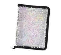 MotiveTech Livre de Rangement pour Bijoux Organisateur pour Pendentifs Bracelets et Bagues Étui de au Design de Livret avec Sacs de Rangement Convient, Noir